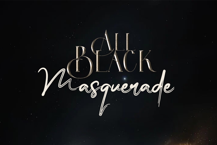 Dinho Cafe All Black Masquerade