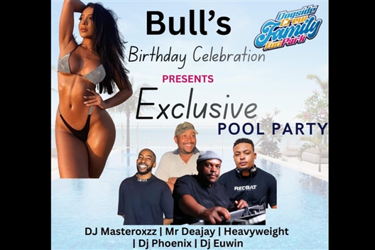 Bull's birthday celebration presents exclusive pool party!