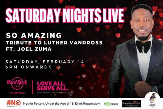 SO AMAZING – TRIBUTE TO LUTHER VANDROSS FT JOEL ZUMA