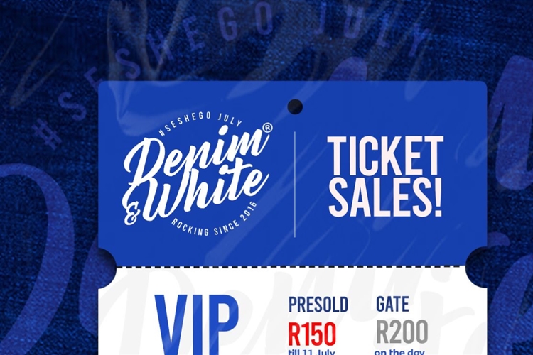 Denim and white Marquee festee
