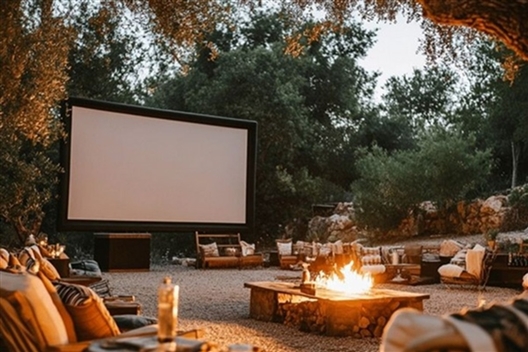 Romantic Valentine’s Outdoor Movie Night