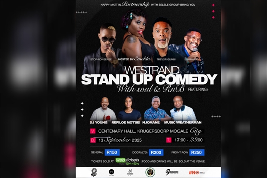 Westrand StandUp Comedy with Soul and RNB