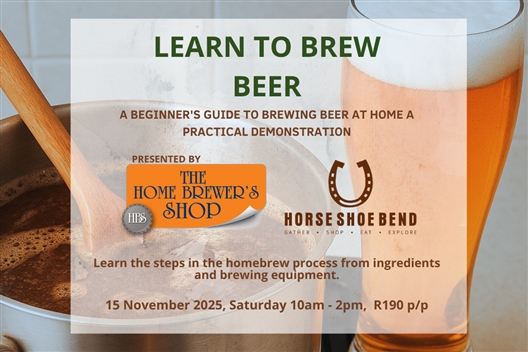 LEARN TO BREW BEER CANCELLED