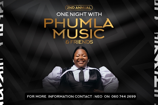 2nd Annual One Night With Phumla Music and Friends